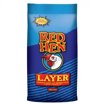 laucke red hen blue 20kg layer feed poultry hens