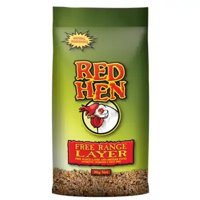 laucke red hen free range 20kg poultry layer feed hens