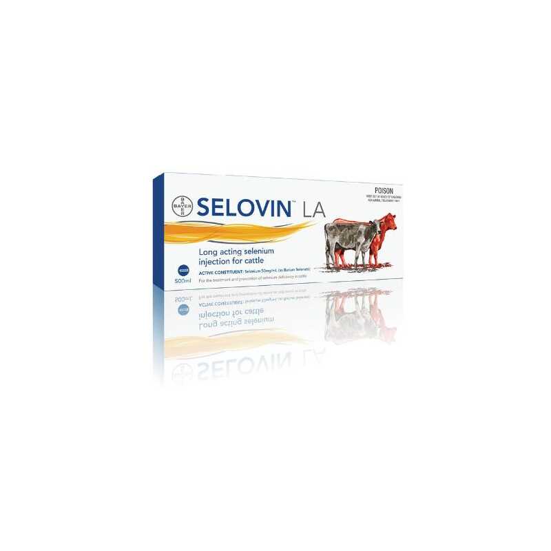Selenium Injectoin Selovin Long Acting Injection For Cattle 500ml - Beaufort Animal Supplies