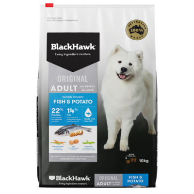 Blachawk dog Fish and Potato 3kg