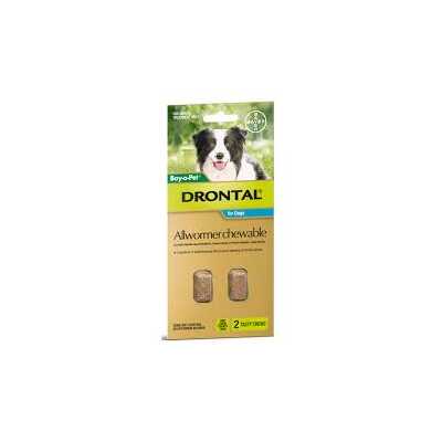 BAYER DRONTAL CHEW MEDIUM DOG 2PK