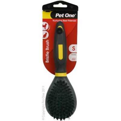 Pet One Small Grooming Bristle Brush for Short Hair