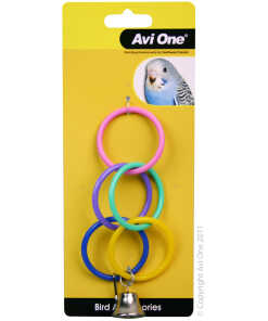 AviOne Bird Toy Olympic Ring with bell