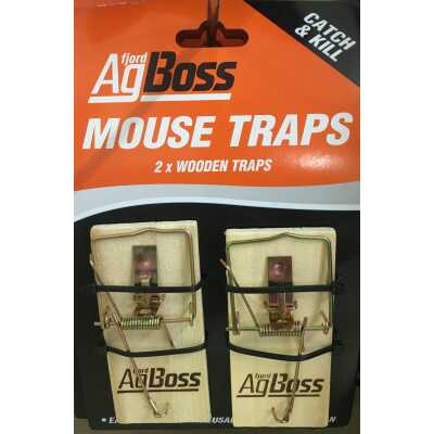 Agboss wooden mouse trap 2pk