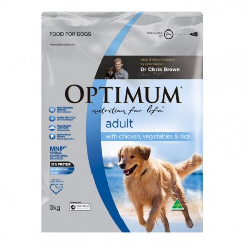 optimum dog food can