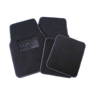 Lion car carpet mat  set - grey