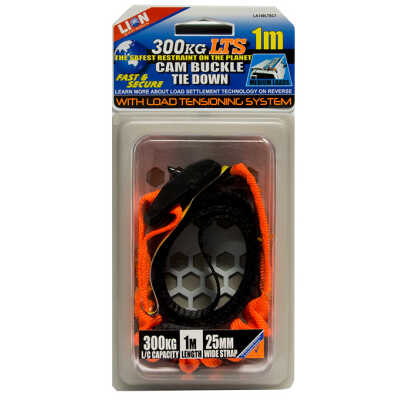 Cam tie down with lts 25mmx 1m 300KG