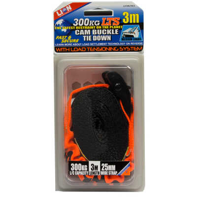 CAM TIE DOWN LTS 25MM X 3M 300KG