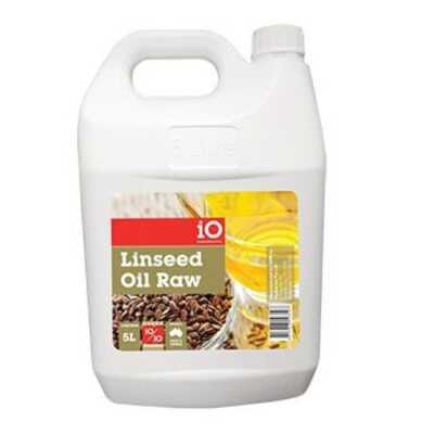 Io linseed oil raw 5ltr