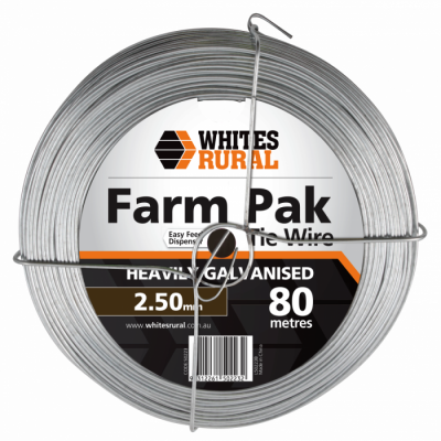 Tie Wire Heavy Galvanised Farmpak (Wire Disp Frame) 2.50mm 80m