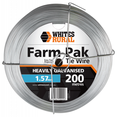 Tie Wire Heavy Galvanised Farmpak (Wire Disp Frame) 1.57mm 200m