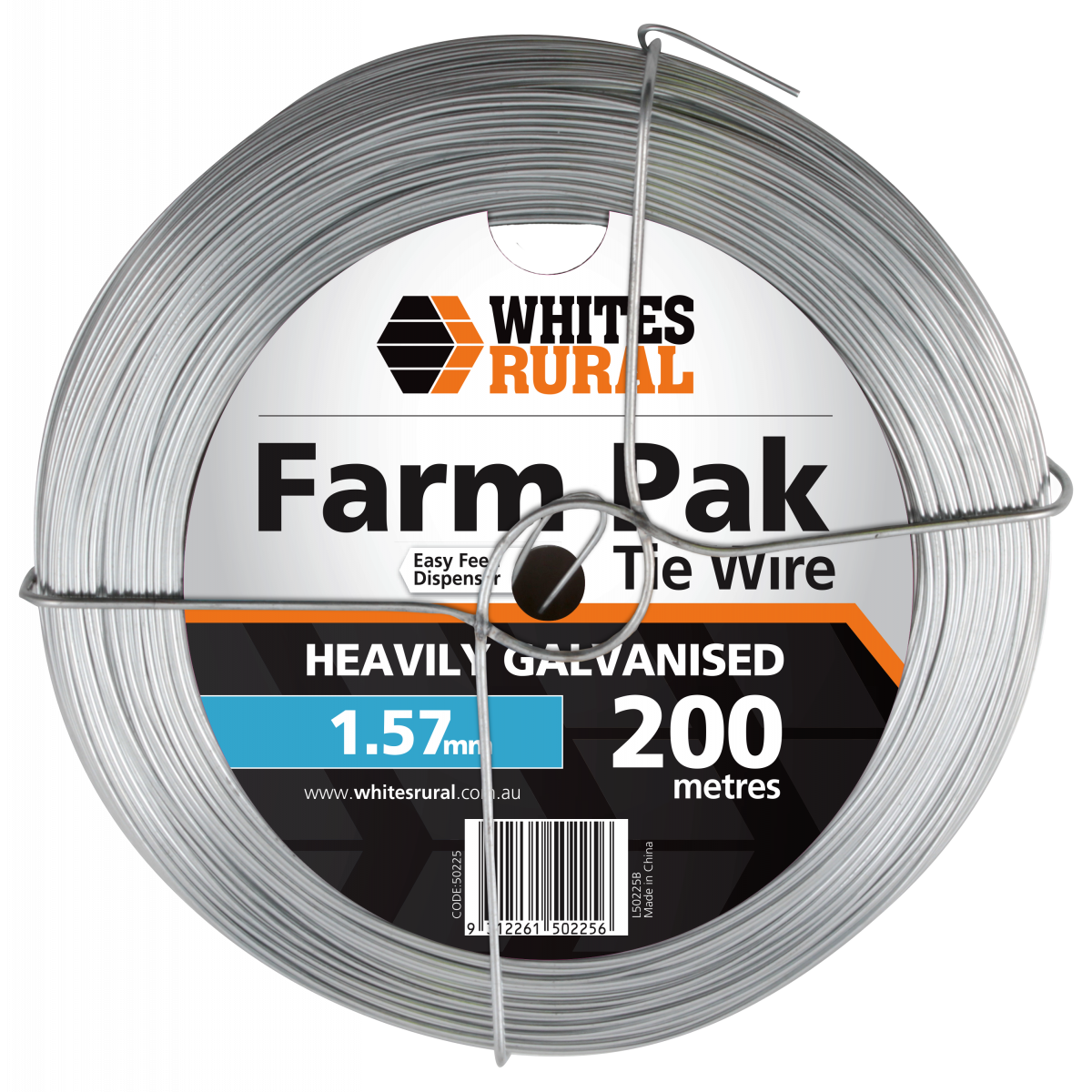 Tie Wire Heavy Galvanised Farmpak Wire Disp Frame 1 57mm 200m
