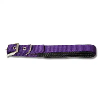 Dog Collar Padded Purple 40cm