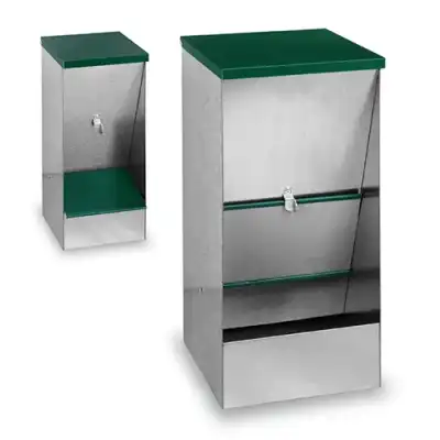 Galvanised Self Feeder Dog - Large 15Kg