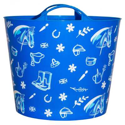 Tubtrug 25L Print And Pattern Tub Blue