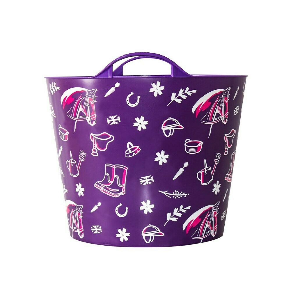 Tubtrug 25L Print And Pattern Tub Purple