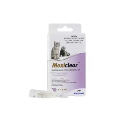 Moxiclear For Kittens And Sml Cats Up To 4Kg 3Pk