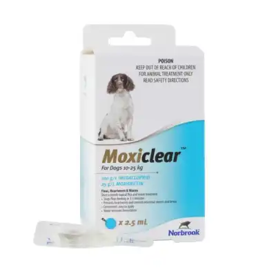 Moxiclear For Dogs 10-25Kg 3 Pack
