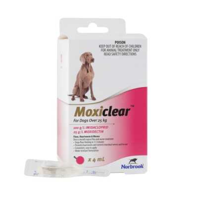 Moxiclear For Dogs Over 25Kg 3 Pack