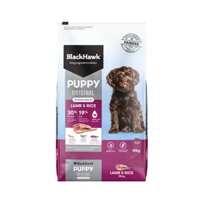 Black Hawk Puppy Medium Breed Lamb & Rice 10Kg