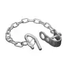 Rotech BCL500 25NB bolt-on hook farm gate latch with 500mm chain
