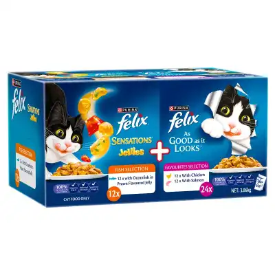 felix as good as it looks mixed selections 36x85g cat food