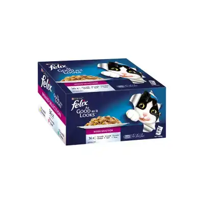 felix as good as it looks mixed selections 36x85g cat food