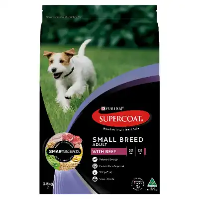 Supercoat Adult Small Breed Beef 2.8Kg