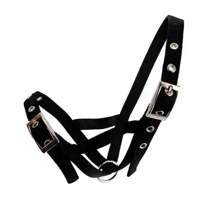 Bainbridge Cattle Halter Webbing - Cow Black