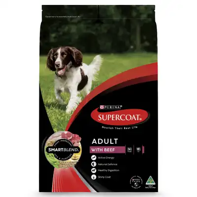 SUPERCOAT Smartblend Dry Dog Food Adult Beef 20kg
