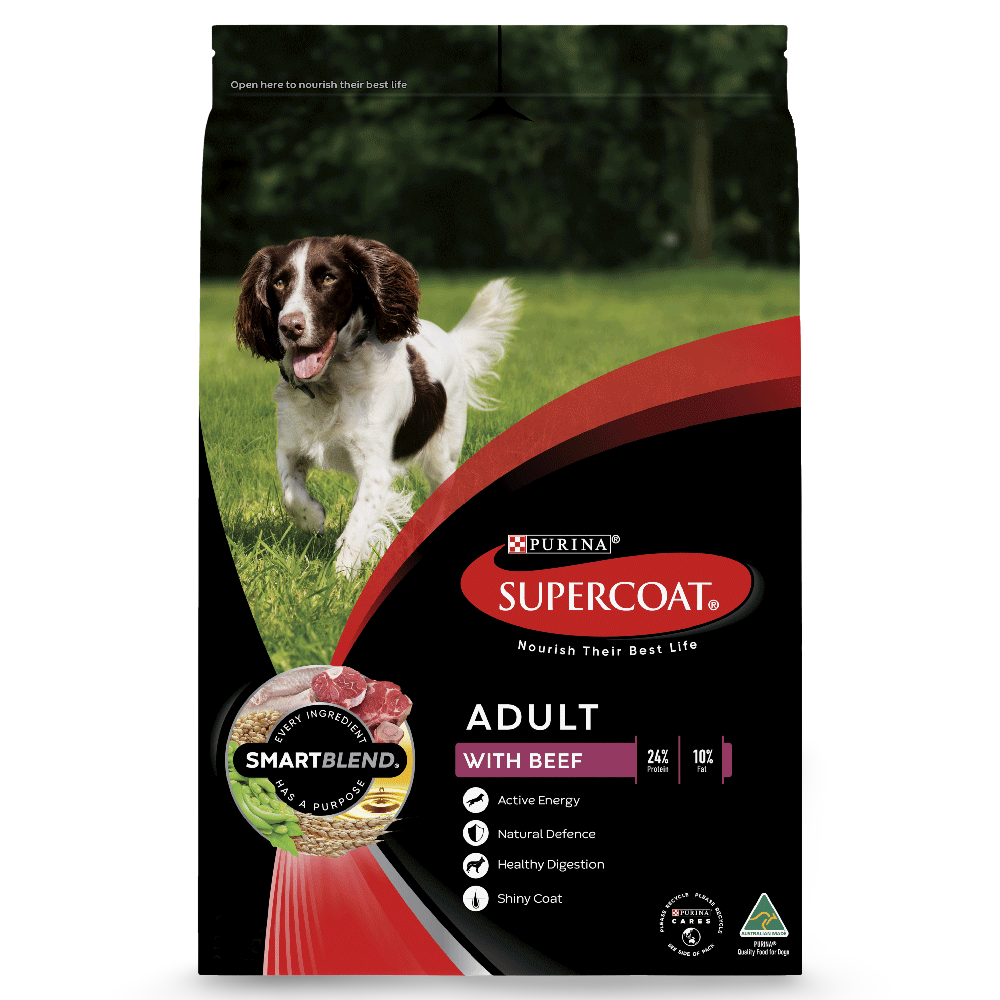 SUPERCOAT Smartblend Dry Dog Food Adult Beef 20kg