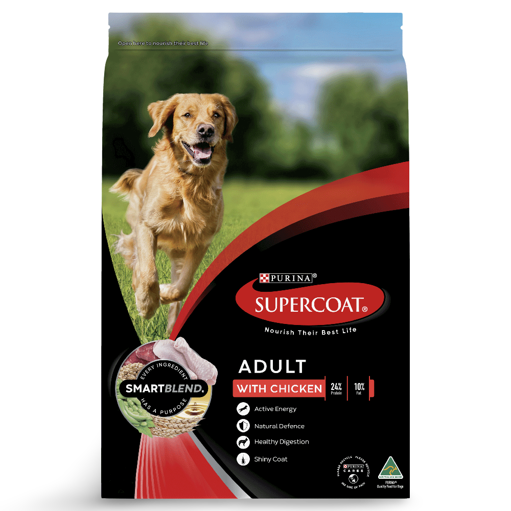 SUPERCOAT Smartblend Dry Dog Food Adult Chicken 18kg