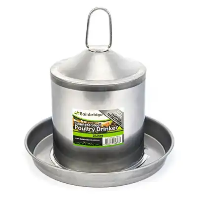 Bainbridge Stainless Poultry Drinker 2lt