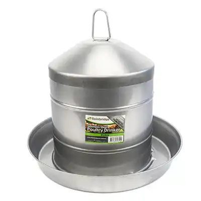 Bainbridge Stainless Poultry Drinker 9lt