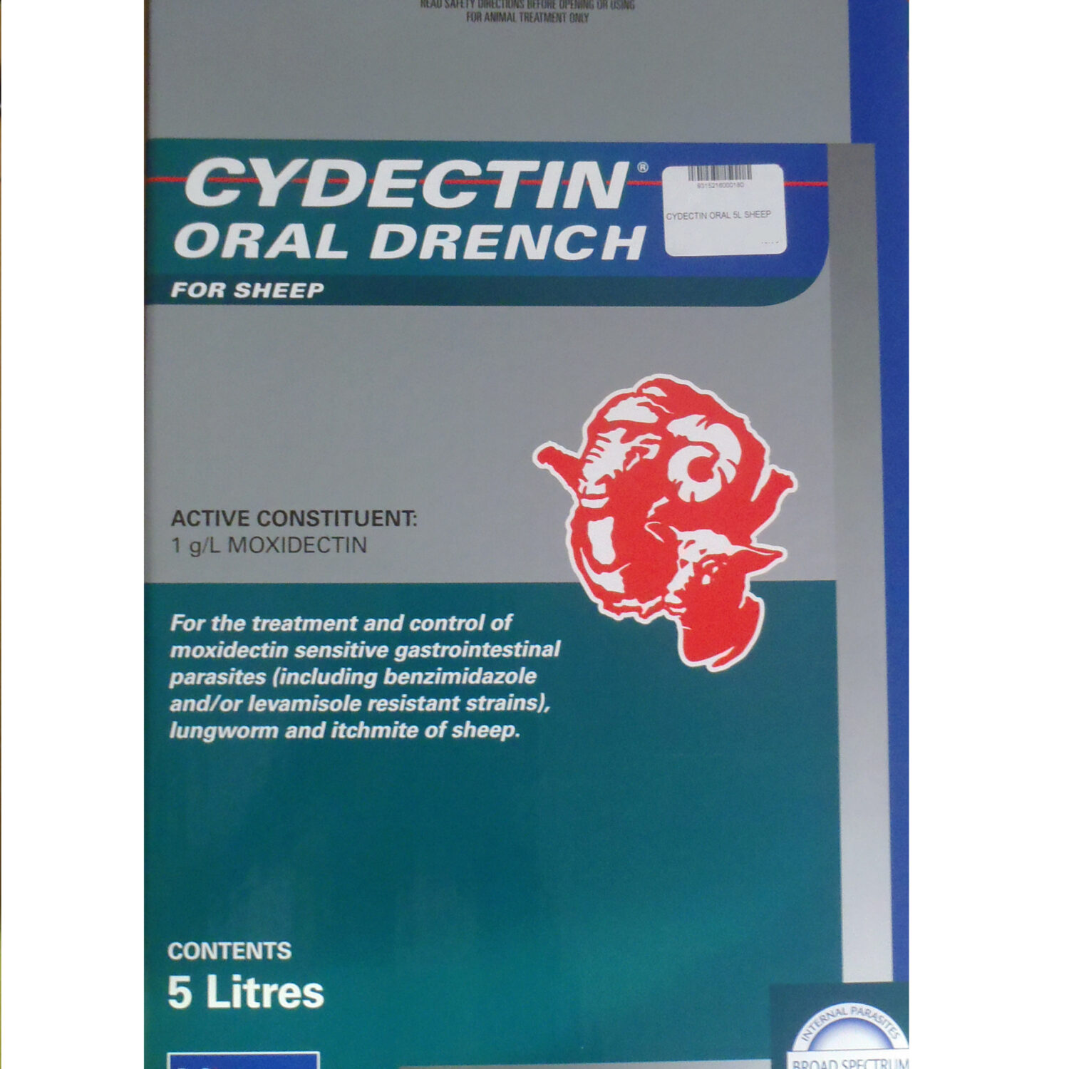 Cydectin Oral And Sel 5l Sheep