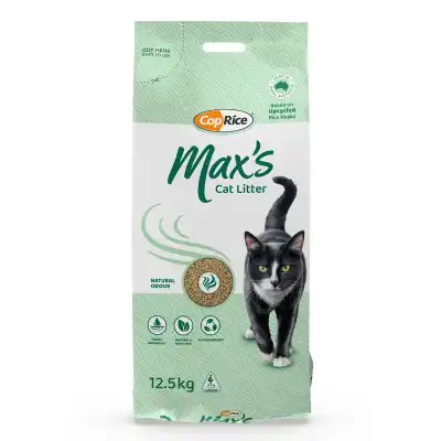 maxs cat litter 12.5kg large absorbent cat litter