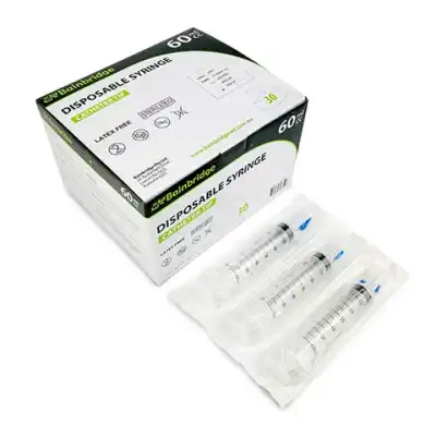 Bainbrige Syringe Catheter Tip 60ml Box 30