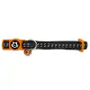 Padded black cat collar with safety release buckle
