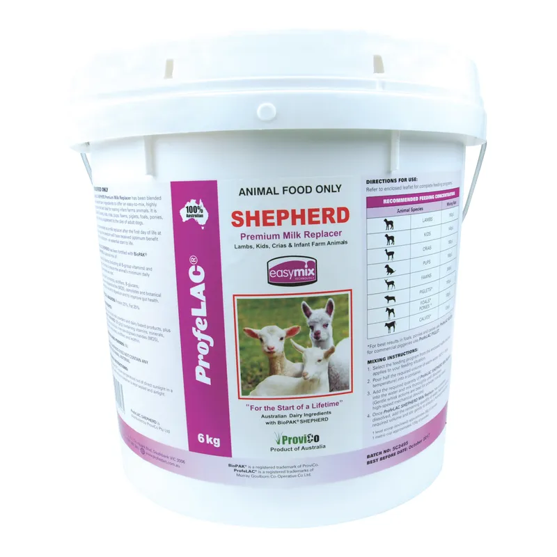 ProfeLAC Shepherd 6kg Bucket lamb and kid milk replacer available at Beaufort Animal Supplies